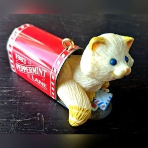 1983 Hallmark Ornament - Mailbox Ginger Kitten